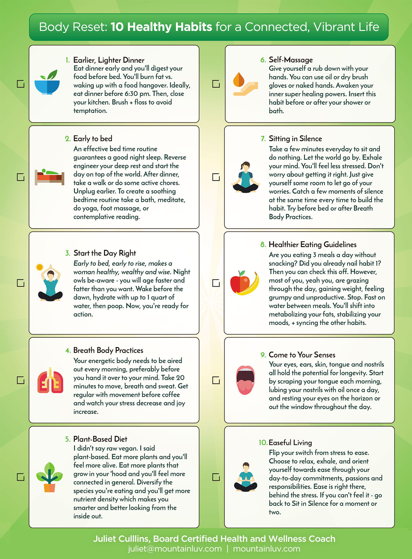 Good Habits Chart In English